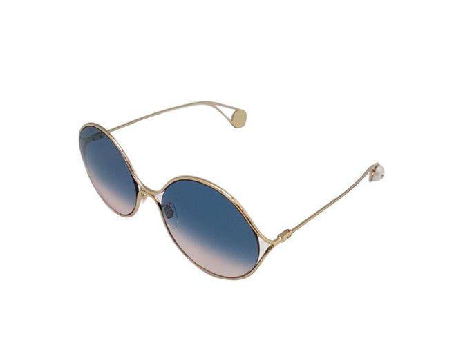 Gucci Oculos escuros Dourado Metal  ref.70417