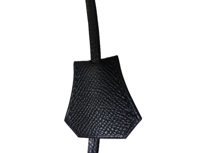 Hermès Pull & Tinker Bell Negro Cuero  ref.70493
