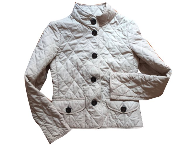 Burberry Jacket Beige Polyester  ref.70527
