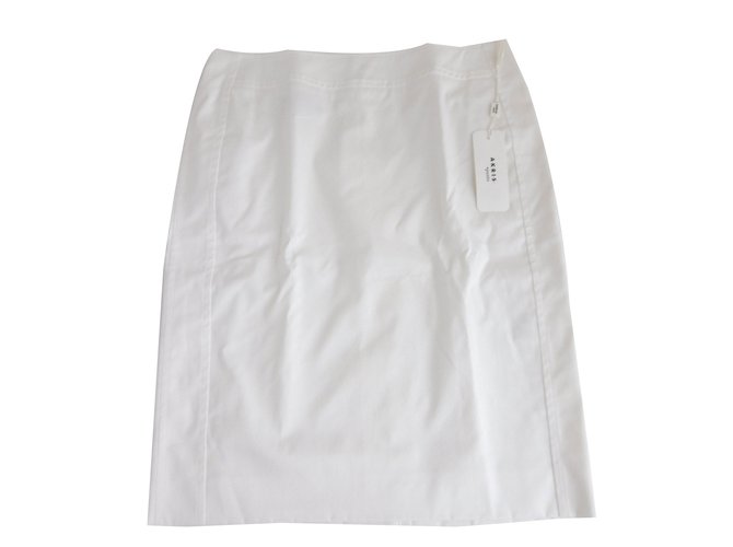 Autre Marque Skirt White Cotton  ref.70575