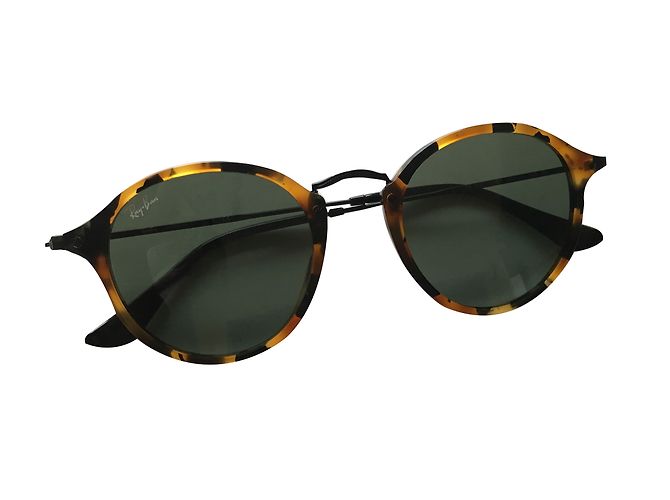 Gafas de sol Ray-Ban Round Fleck Havane Estampado Leopardo Estampado de leopardo