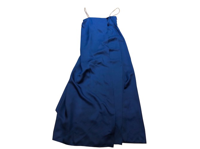 Guy Laroche Dress Blue Silk  ref.70652