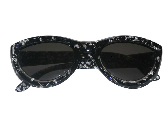 Christian Dior Sunglasses Black Grey Plastic  ref.70714