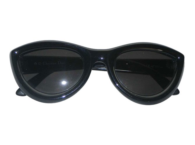 Christian Dior Oculos escuros Preto Plástico  ref.70717