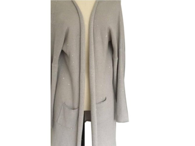 Fabiana Filippi Knitwear Grey Cotton Linen  ref.70738