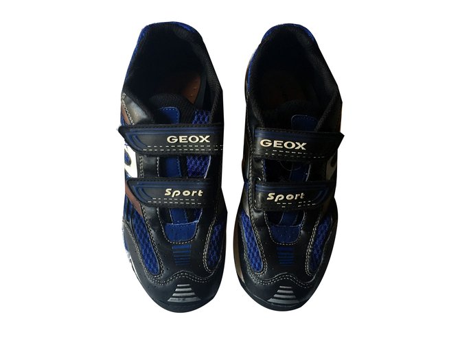 Geox scarpe da ginnastica Blu Pelle  ref.70755