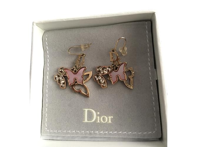 Dior Earrings Golden Metal  ref.70775