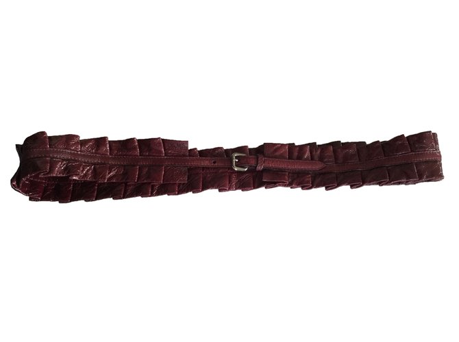 Miu Miu Belt Prune Leather  ref.70849