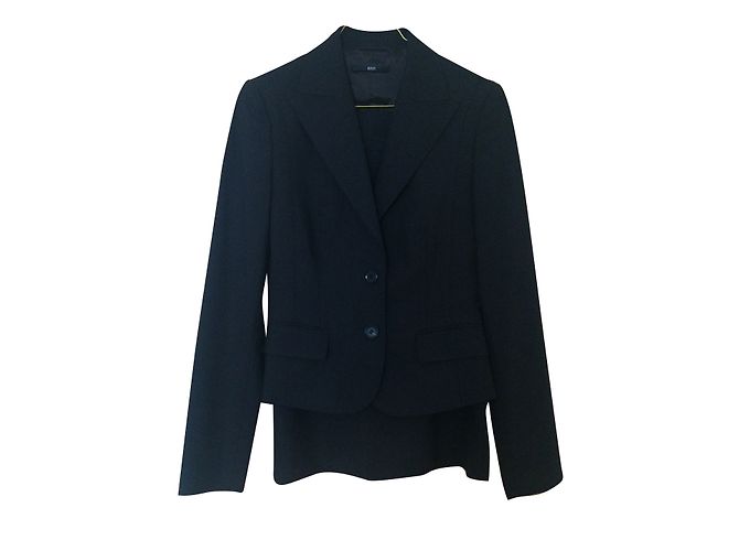 Hugo Boss Terno de saia marrom escuro Castanho escuro