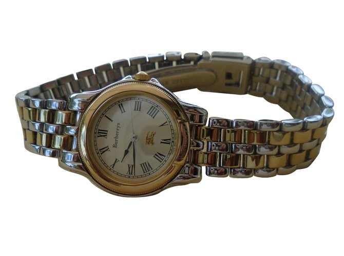 Burberry reloj Dorado Acero  ref.70932