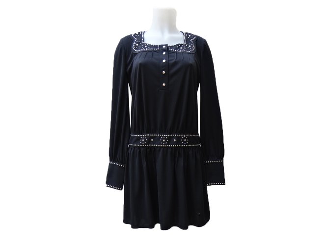 Anna Sui Dress Black Polyester  ref.71040