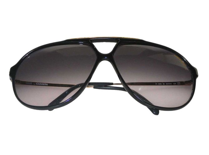 Carrera Gafas de sol Negro Dorado Metal  ref.71080