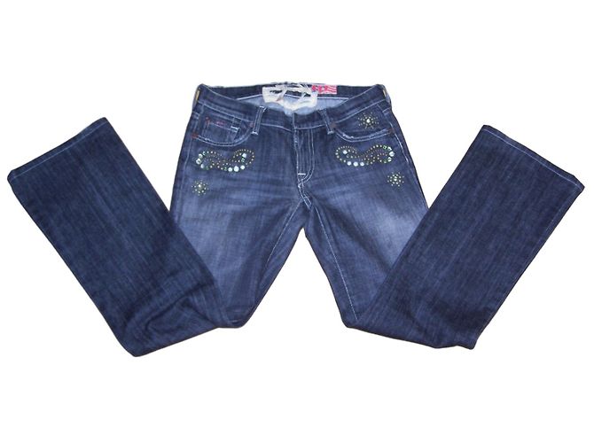 Vaqueros 7 For All Mankind China Wall de pierna recta negros
