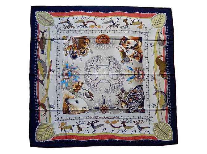 Hermès sciarpe Multicolore Seta