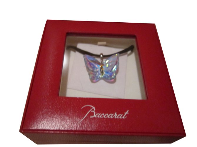 Baccarat Necklace Silvery Blue Silver  ref.71209