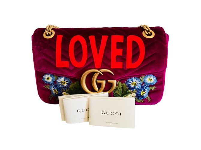 Gucci GG Mormont Purple Velvet  ref.71252