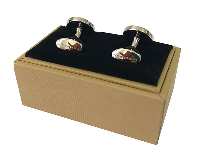 Burberry Gemelli Argento Metallo