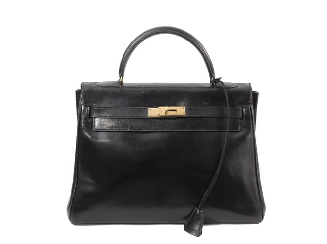 Hermès Kelly 32 Black Leather  ref.71324