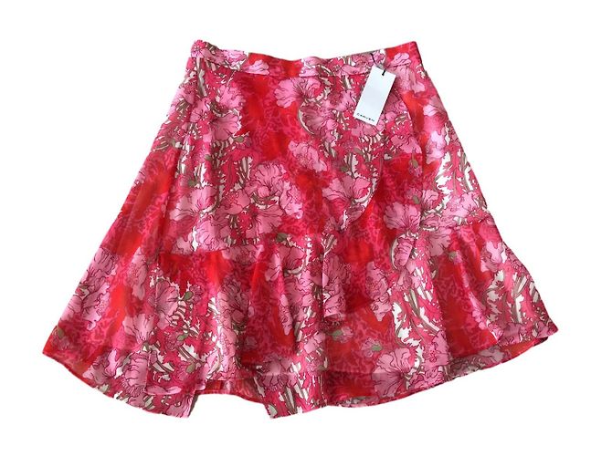 Carven Rock Rosa Blumig Fließend Größe 42 Pink