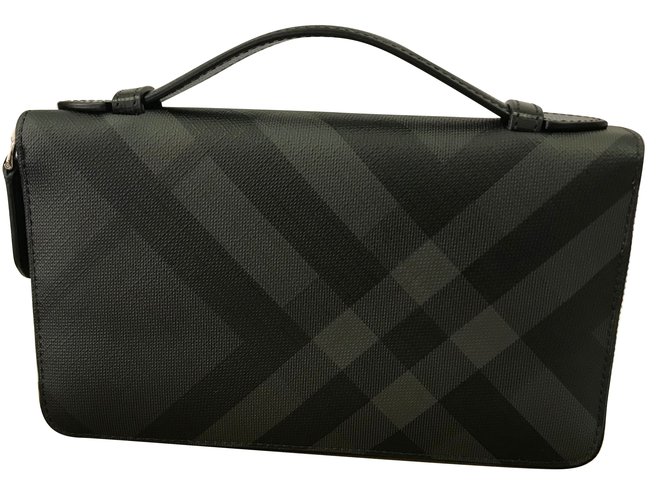 Burberry Wallets Small accessories Black Grey  ref.71425