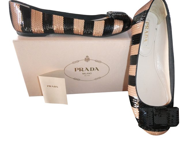 Prada Ballet flats Leather  ref.71524