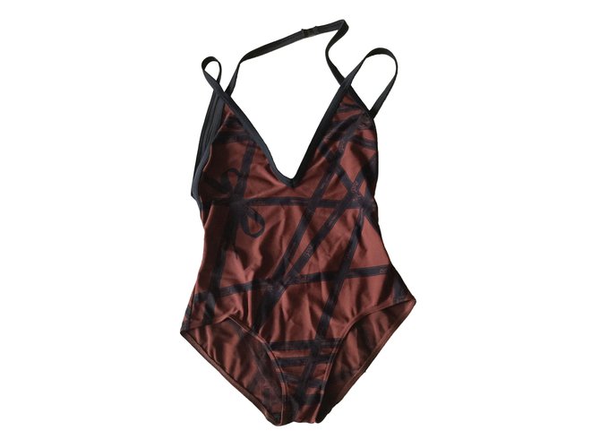 Hermès Swimsuit Brown Polyamide  ref.71579