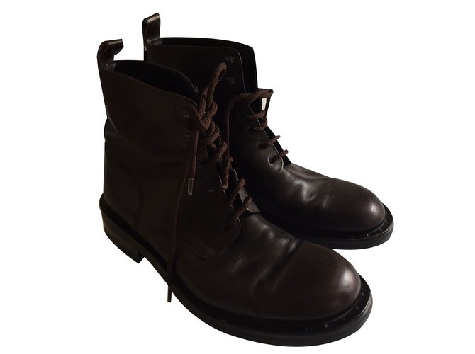 bottines femme marron foncé