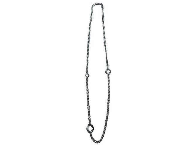 Hermès Agora Long necklaces Silvery Silver  ref.71663