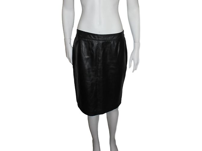Gonna lunga Oakwood in pelle nera Taglia 42