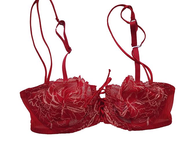 La Perla Lace Bra Red Size 1C