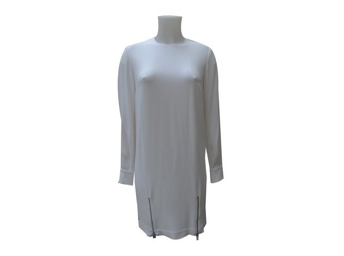 Stella Mc Cartney Robes Elasthane Rayon Acetate Blanc  ref.71748