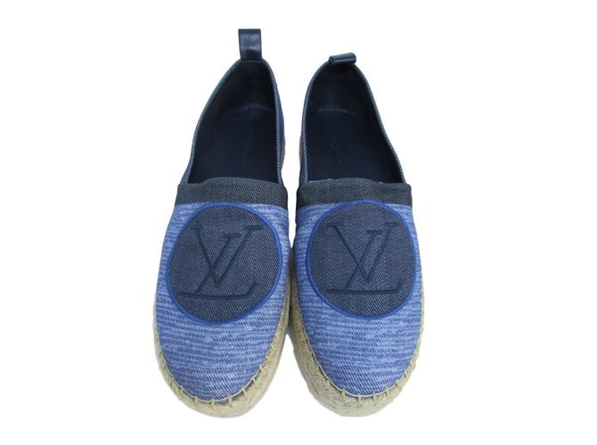 Louis Vuitton Blaues Ufer Marineblau Leinwand  ref.71762