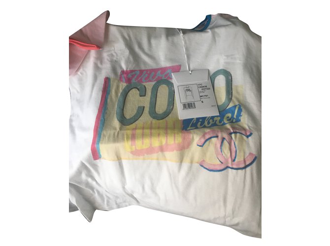 Chanel Top Multicolore Cotone