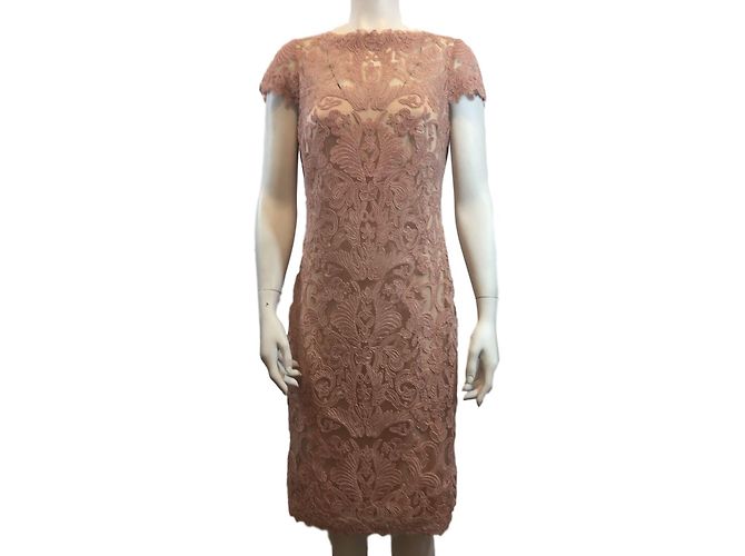 Tadashi Shoji Besticktes Kleid Hellrosa Pink