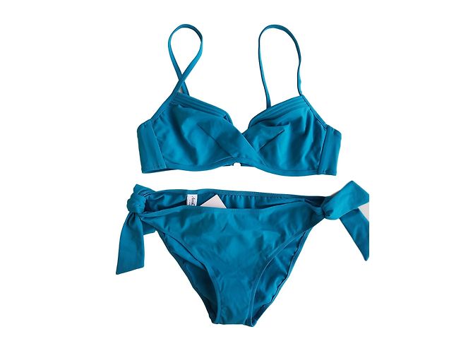 La Perla Bikini Blau Polyamid Größe 46