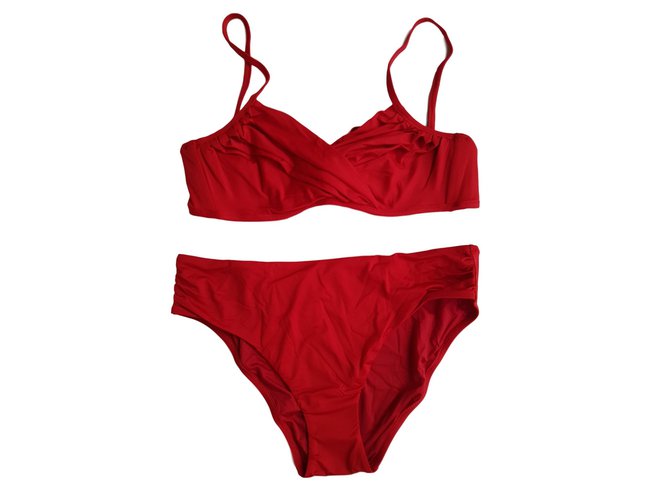 La Perla Costumi da bagno Rosso Poliammide  ref.71804