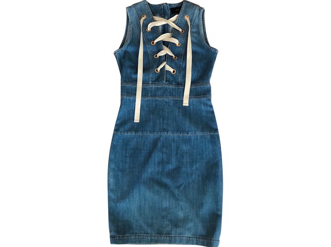 Gucci Dress Blue Cotton  ref.71844