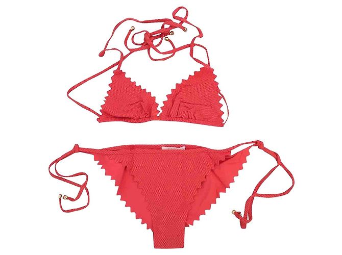Costume da bagno due pezzi Chloé Rosso