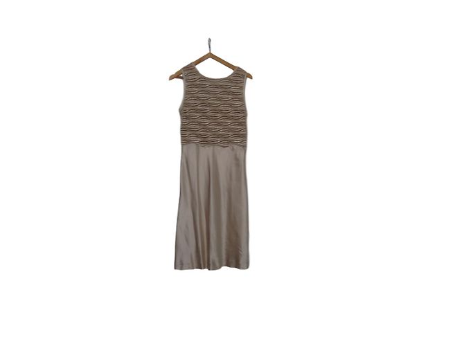 Autre Marque Jiki Monaco Kleid aus Satin Rosa Pink