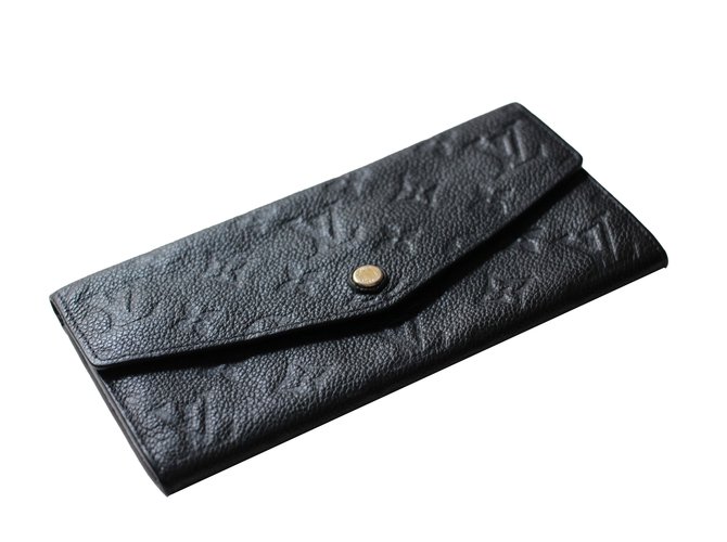 Louis Vuitton wallet Navy blue Leather  ref.72043