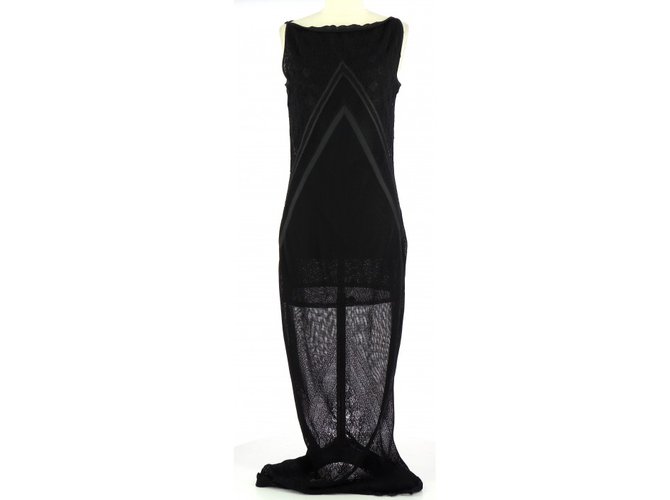 Dior Dresses Black Viscose  ref.72059