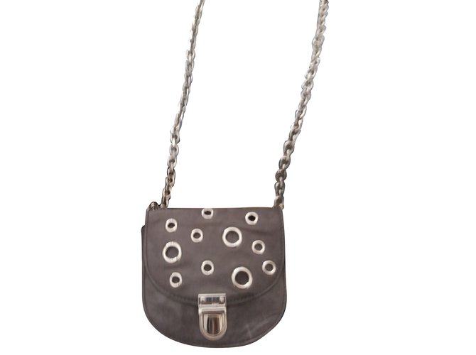 Alexander Mcqueen Handbags Dark grey Leather  ref.72082