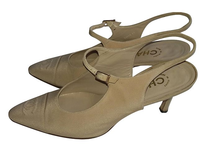 Chanel Heels Beige