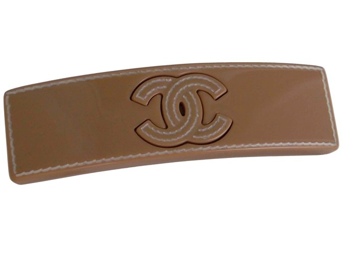Chanel Hair accessories Caramel Resin  ref.72086