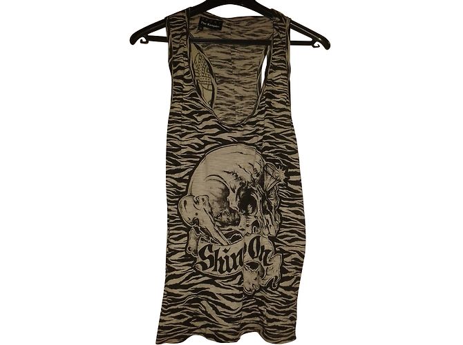 The Kooples Trägershirt Zebra Print Baumwolle Zebra-druck