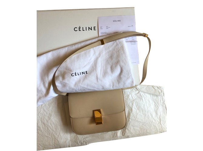 Céline Box Cuir Rose  ref.72112