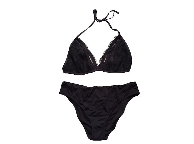 Bikini La Perla Negro de Poliamida Talla 48