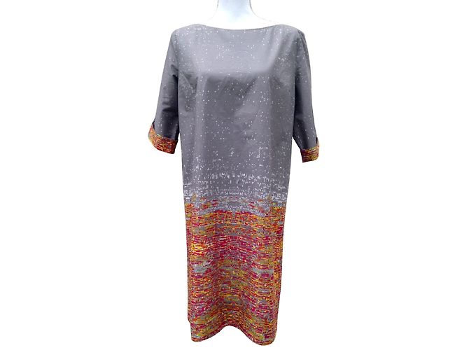Vestido Cos de algodón gris talla 42