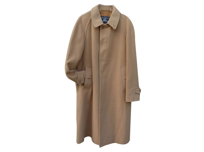 Burberry Coat Beige Cashmere Wool  ref.72245