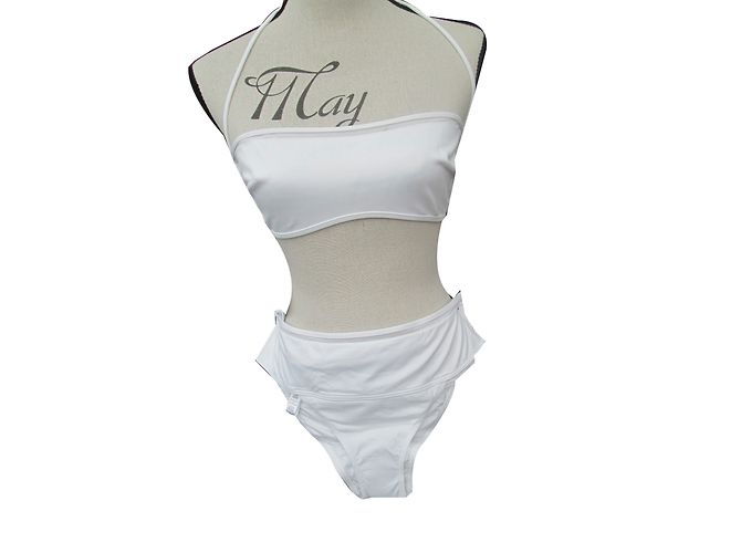 La Perla High Waist Bikini Oberteil Weiß